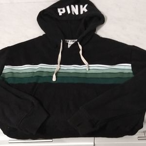 PINK black and green shades sweats belly shirt
